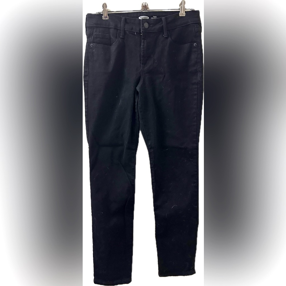 Old Navy Women’s Black Mid- Rise Jeans 6